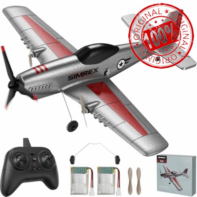 SIMREX RC Plane for Kids & Beginners - P51 Foam Glider