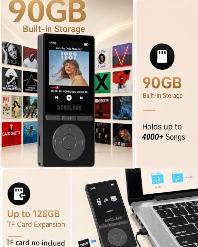 2.4" Music Player with HD Speaker MP3 Players with FM Radio