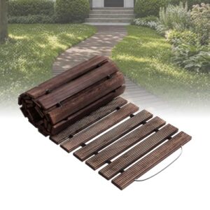 8FT x17" Non‑Slip Hardwood Walkway for Yard                                                          Weather‑resistant