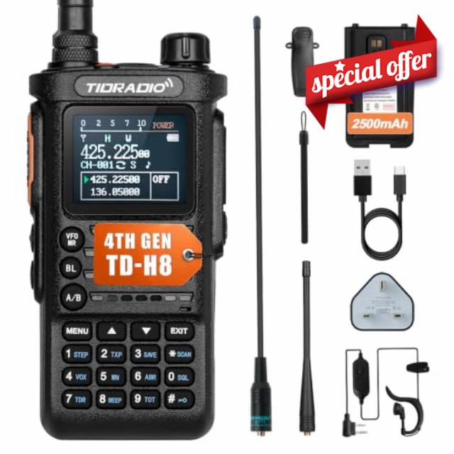 TIDRADIO TD-H8 4th Gen Ham Radio