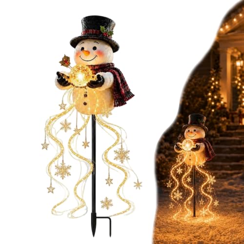 Flowing Snowflake Led Snowman Gartenleuchte
