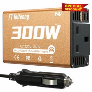 car power inverter 12v to 240v 300W car plug adapter power inverter