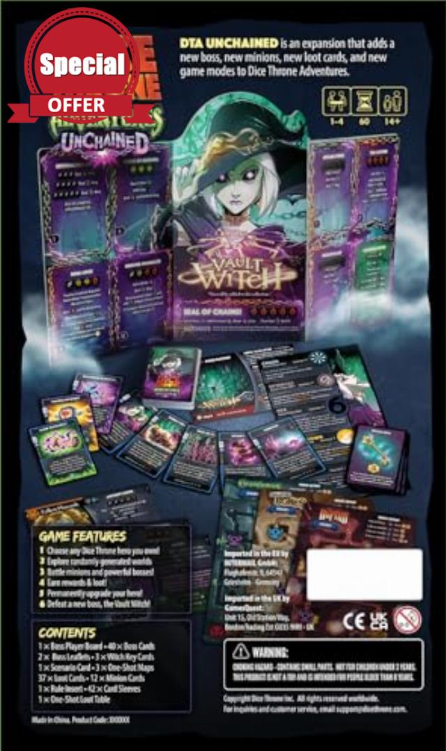 Dice Throne Adventures Unchained Cooperative Expansion