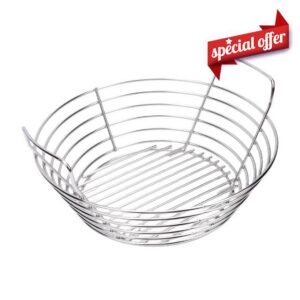 Yanmis 304 Stainless Steel Charcoal Basket for BBQ Grill                                                          Lump Basket