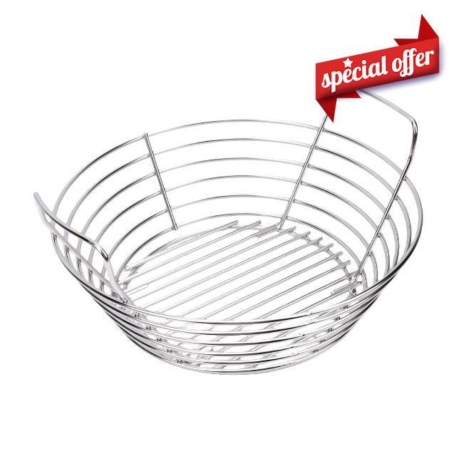 Yanmis 304 Stainless Steel Charcoal Basket for BBQ Grill                                                          Lump Basket