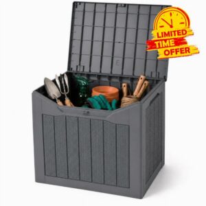 GiantexUK Garden Storage Box (Grey