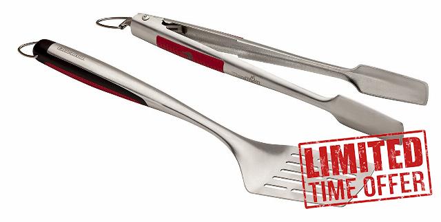 Char-Broil 140 543 Comfort-Grip 2 Piece Grilling Tool Set                                                          Stainless Steel