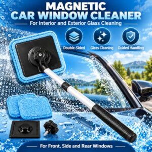3 in 1 Double Sided Magnetic Window Cleaner Streak-Free Cleaning