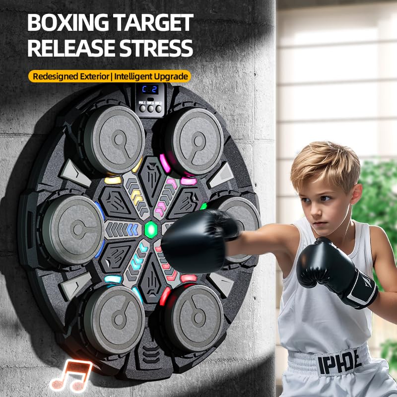 Wall Mounted Bluetooth Punching Machine Boxing Training Workout Exercise Equipment