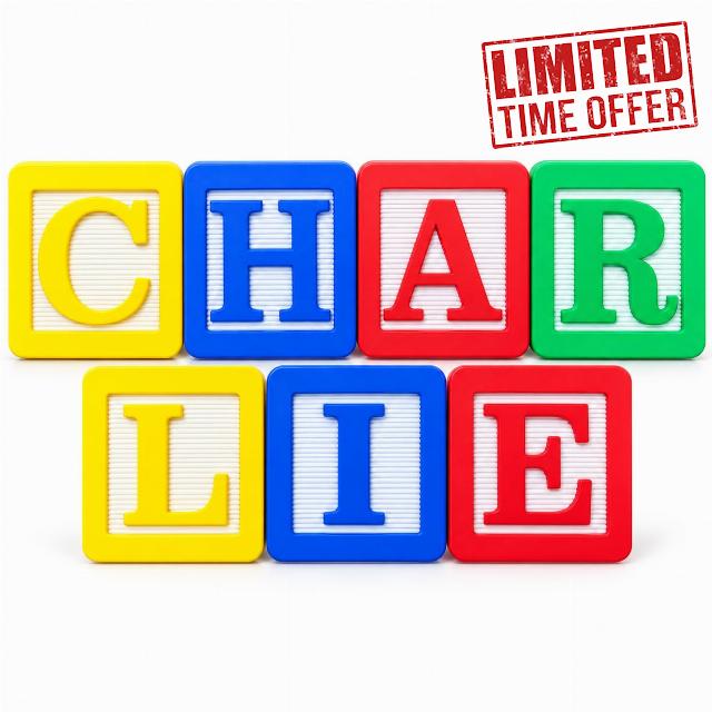 Personalised 7 Alphabet Wall Letters