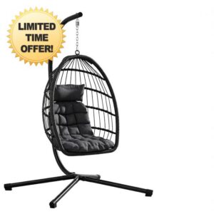 Hanging Egg Chair with Stand - Indoor Outdoor