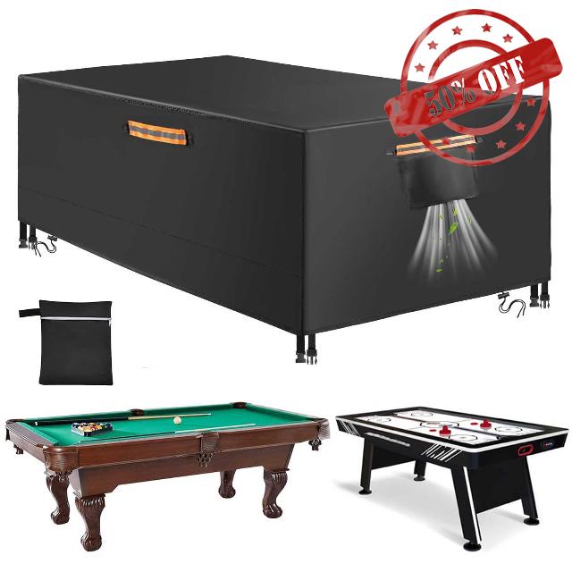 Heavy Duty 600D Polyester Billiard Pool Table Cover