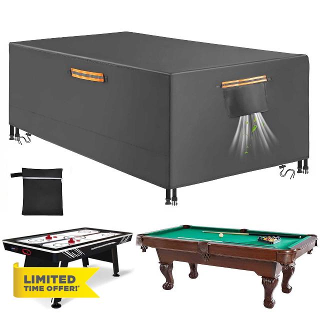 Heavy Duty 600D Polyester Billiard Pool Table Cover