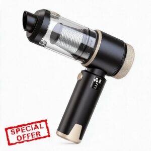 DustaClean Original Handheld Vacuum | Black & Gold Digital Display (Black Gold (Digtal Display Version))