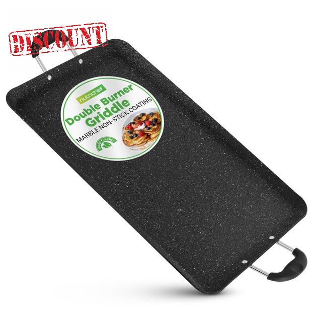 Nutrichef Double Burner Griddle
