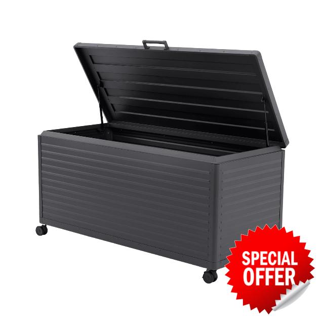 MIRADOR 776 Litre Outdoor Storage Box with Wheels & Soft-Close Lid