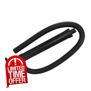 Manual Bilge Pump with Hose Metal and Plastic Portable Hand 3 Uses for Drainage Sewage Transfer for Yachts Fishing Boats Kayaks Speedboats (Black)