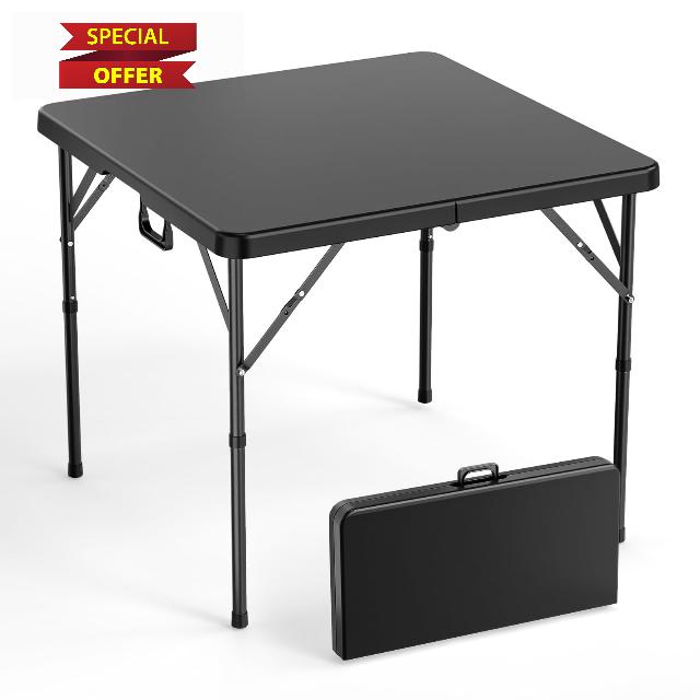 Bonnlo 34in Square Folding Table