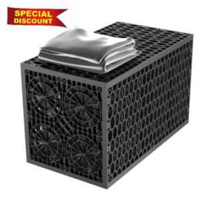24 Tonne Shallow Soakaway Crate Flat-Packed with Membrane - 0.12 Cubic