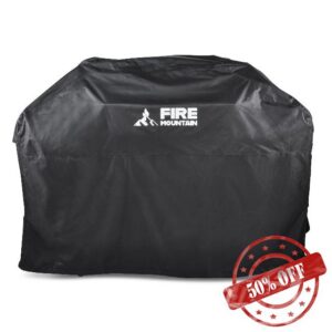 Fire Mountain Cascade Burner Gas BBQ Cover – Weatherproof Grill Cover with Adjustable Straps