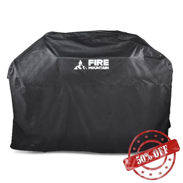 Fire Mountain Cascade Burner Gas BBQ Cover – Weatherproof Grill Cover with Adjustable Straps