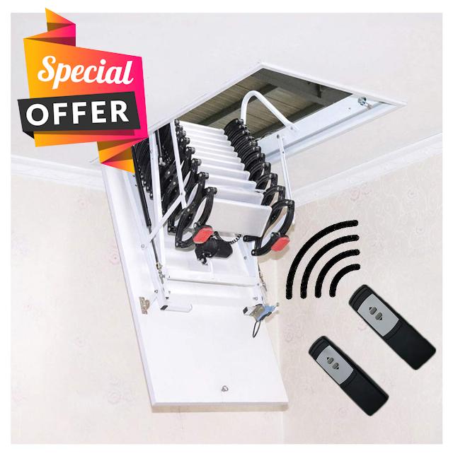 Remote Control Electric Loft Ladder 2m-3.8m