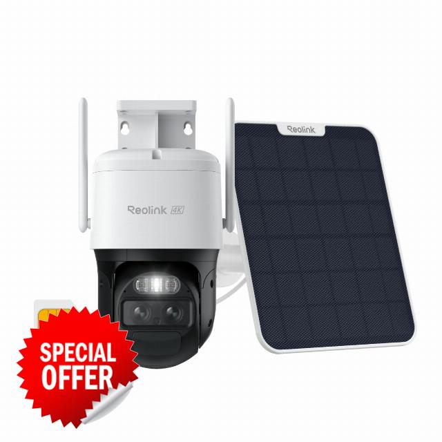 Reolink 4K 4G Solar Security Camera Outdoor