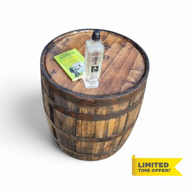 Whisky Barrel Tall Garden Table