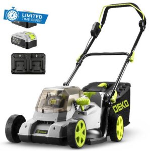 DEKO 40V 38cm Cordless Brushless Lawnmower