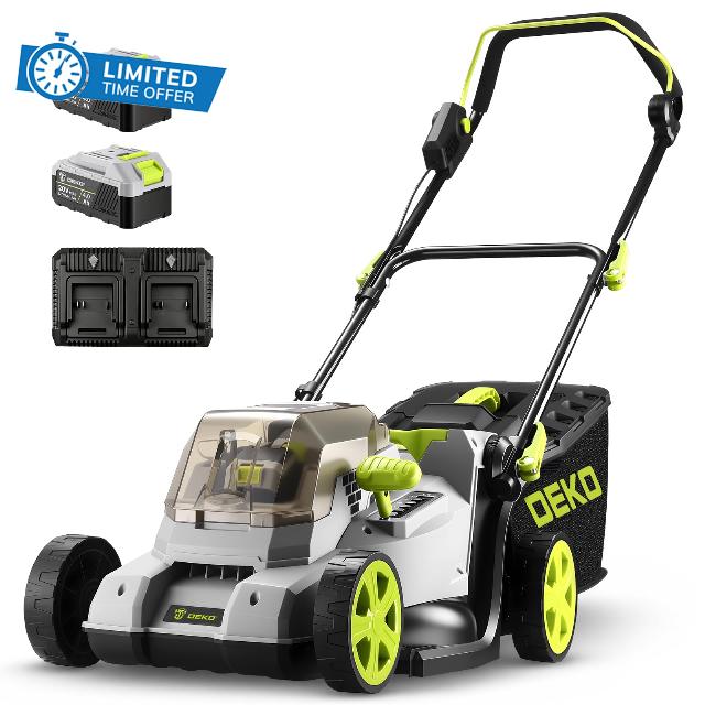 DEKO 40V 38cm Cordless Brushless Lawnmower