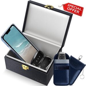 Faraday Box and Pouch 2 Pack Blue