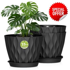 WSMKSZ 25cm Plant Pots Indoor Outdoor