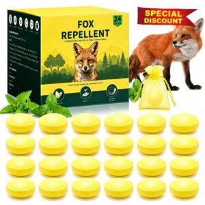 Fox Deterrents for Gardens UK 24 Pack Natural Fox Repellent