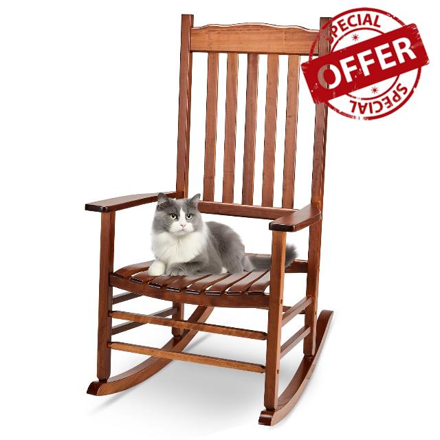 Outdoor Wood Garden Rocking Chair