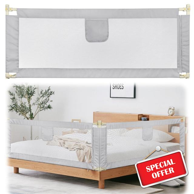Bed Guard for King Size Bed Adjustable Baby Bed Rail Safety Barrier For 2m                                                          Bed Guard For King Size Bed