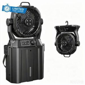 Portable Misting Fan 20000mAh Rechargeable Battery