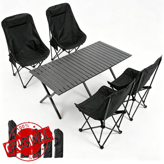 Warmiehomy Garden Table and Chairs Set 4