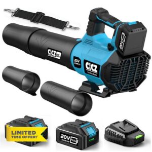 Leaf Blower Cordless with 2 * 4.0Ah Batteries and Fast Charger