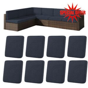 8-Piece Patio Cushion Covers