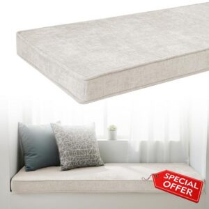Chenille Non-Slip Bench Cushion 2/3/4 Seater with Washable Cover 170x40cm                                                          5cm Thick Garden Bench Cushions Indoor/Outdoor