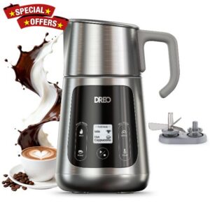 DREO All in 1 Electric Milk Frother [Upgraded]