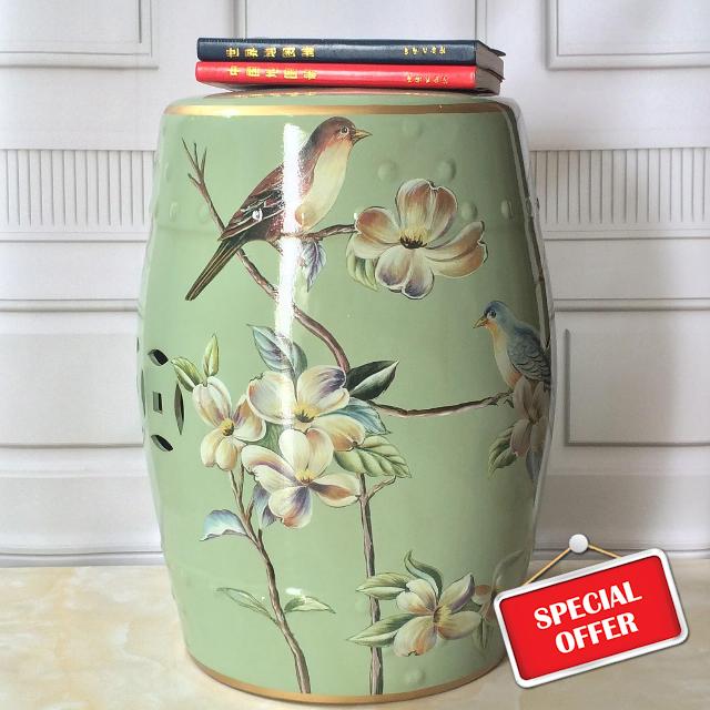 Decorative Ceramic Garden Stool