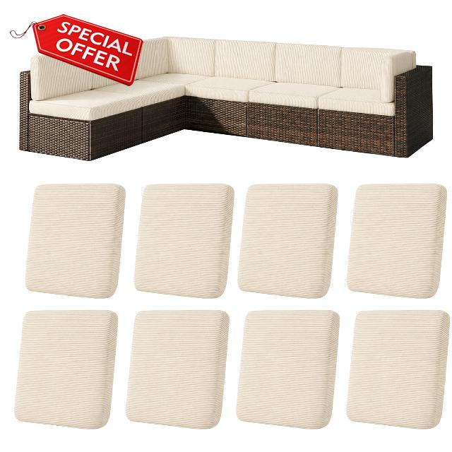 8-Piece Patio Cushion Covers