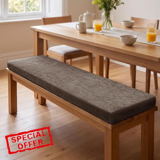 Chenille Bench Cushion