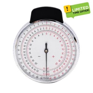 Milageto Lens Curvature Gauge Mechanical Spectacle Lens Power Meter with Support for Secure Lens Holding and Central Pointer with Transparent Cover for Clea