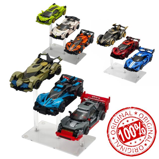 3Pack Acrylic Display Stand for Lego Speed Champions
