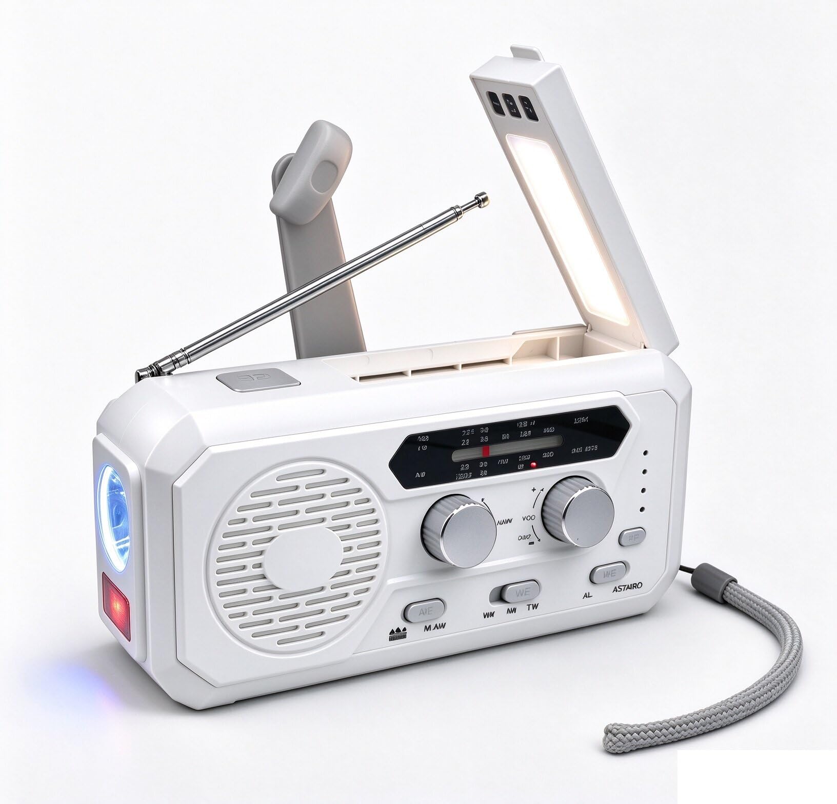 Crank Radio with Solar and Power Bank