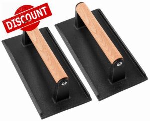 2 Pack Cast Iron Grill Press