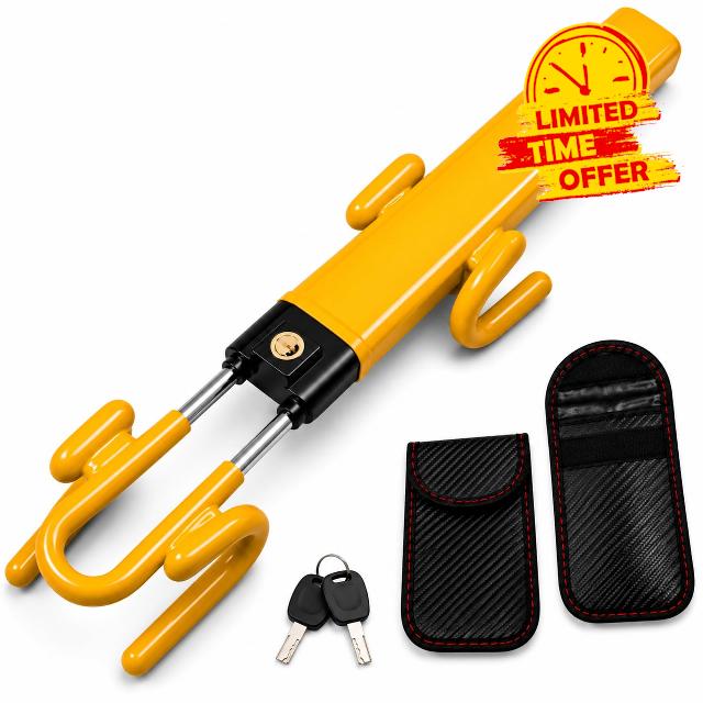 Harbor & Hobb Heavy Duty Car Steering Wheel Lock — Adjustable