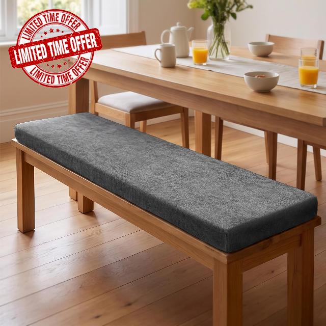 Chenille Bench Cushion